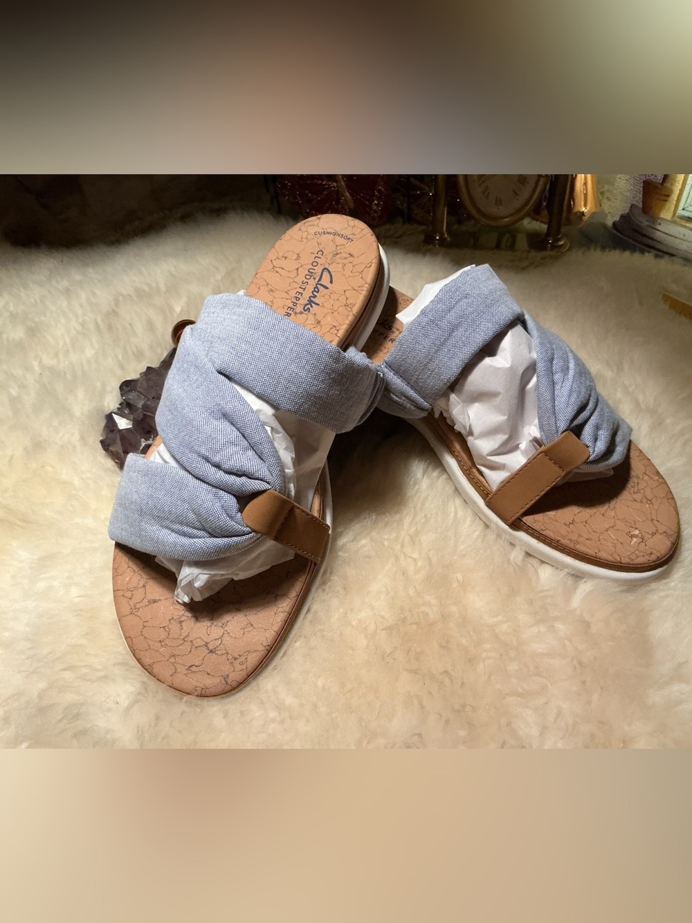 Clark’s Cloudsteppers Eliza Skip sandals women’s 8M